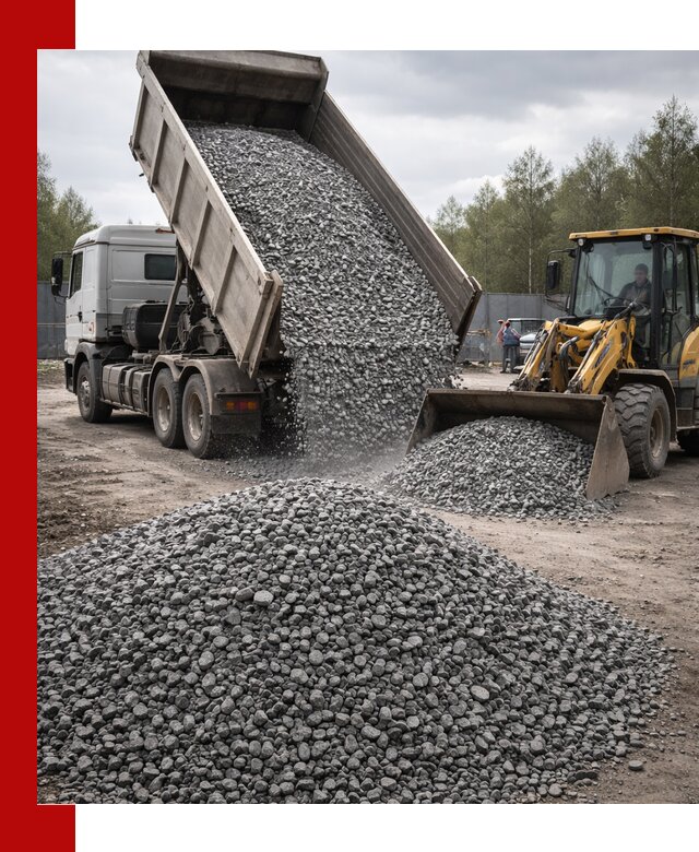 Доставка и продажа щебня гранитного в Владимире