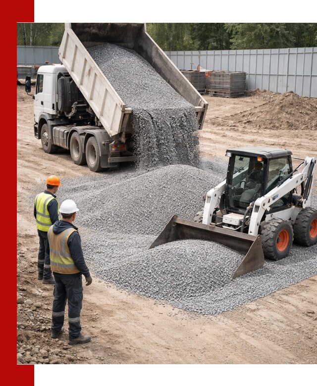 Доставка и продажа гранитного щебня фракции 0-5 в Владимире