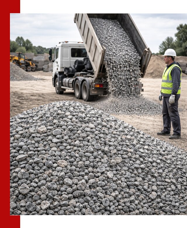 Доставка и продажа гранитного щебня фракции 5-20 в Владимире