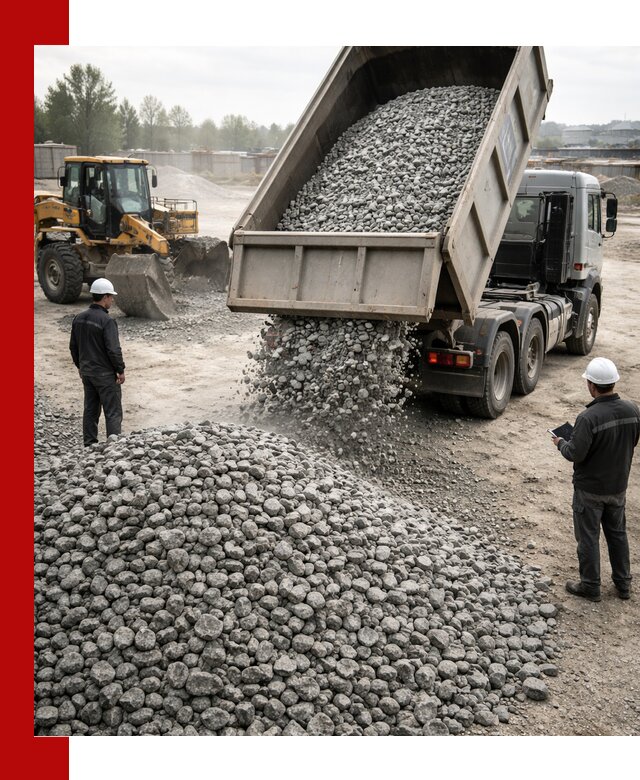 Доставка гранитного щебня фракции 20-40 в Владимире