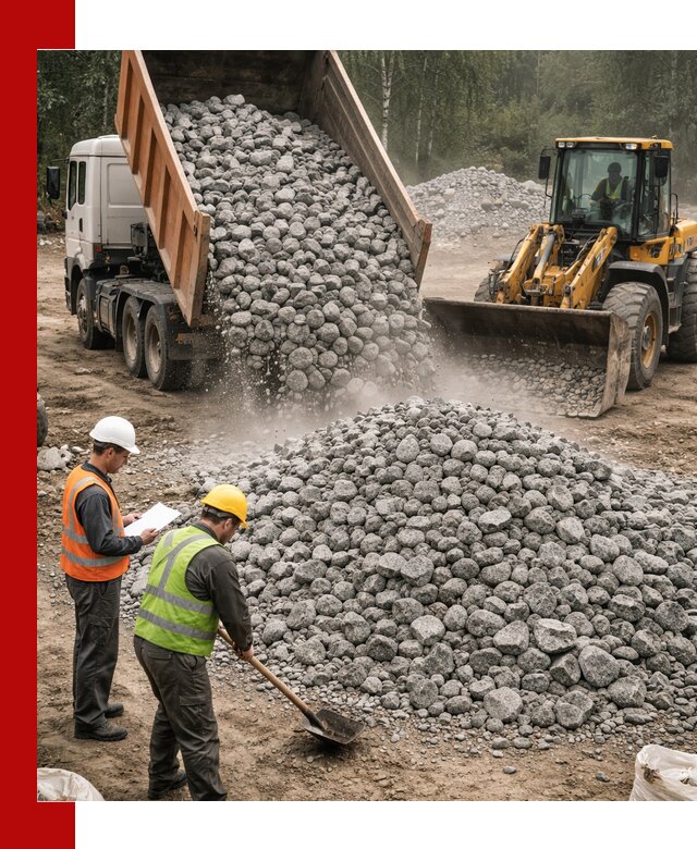 Гранитный щебень фракция 70-150 доставка в Владимире