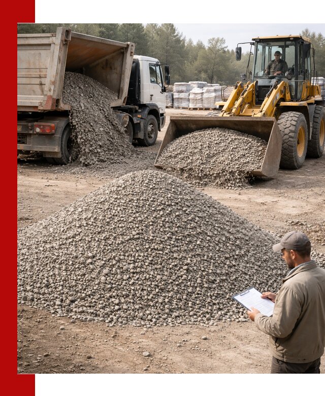 Гравийный щебень фракция 5–10 с доставкой в Владимире