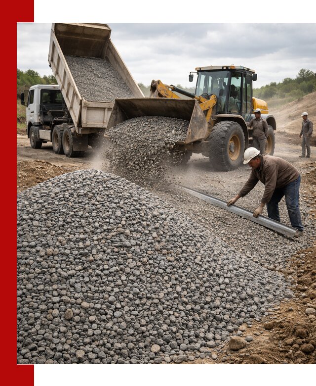 Гравийный щебень фракция 5-20 с доставкой в Владимире
