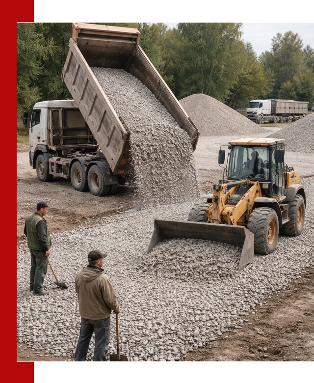 Купить гравийный щебень фракция 20-40 в Владимире с доставкой
