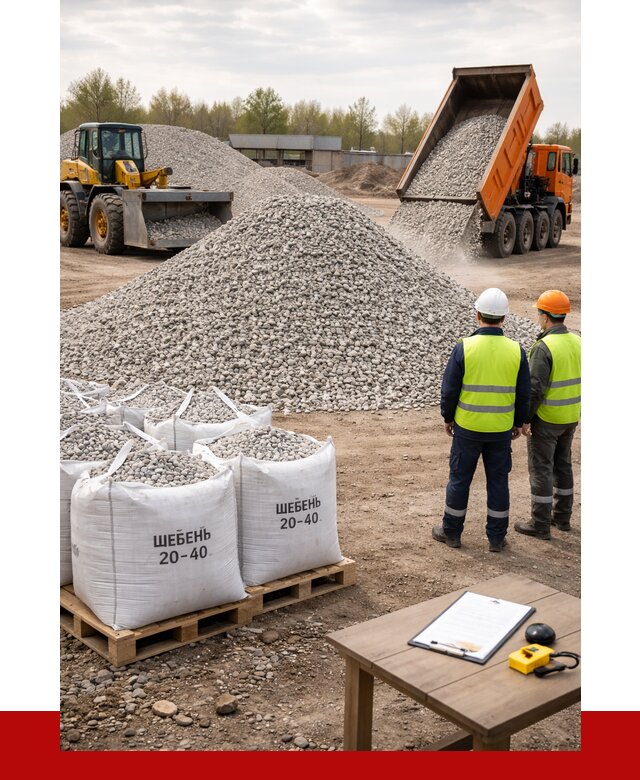 Известняковый щебень 20-40 в Владимире от 2179 р. ПРОНЕРУДВдм