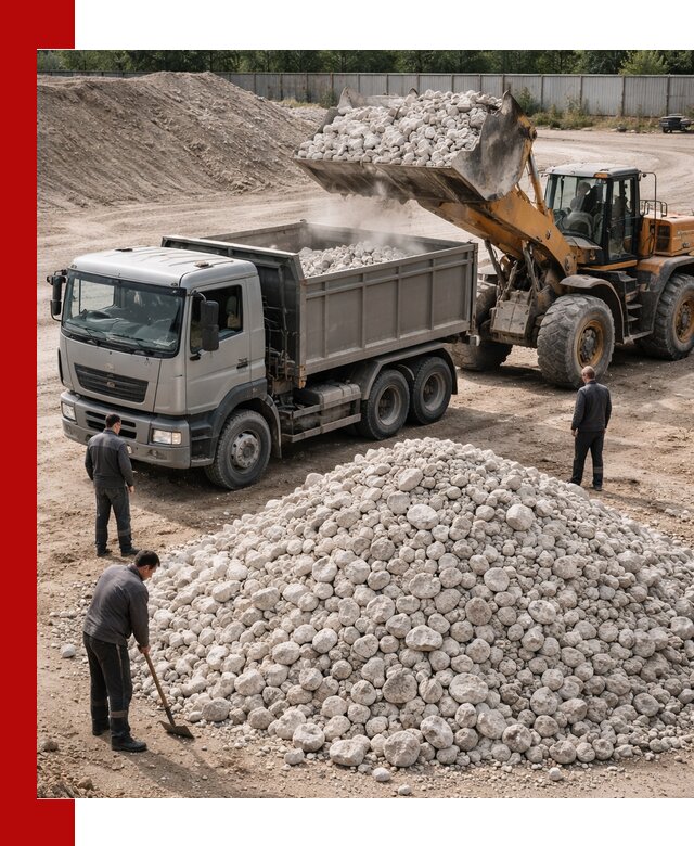 Известняковый щебень фракция 70–150 с доставкой в Владимире