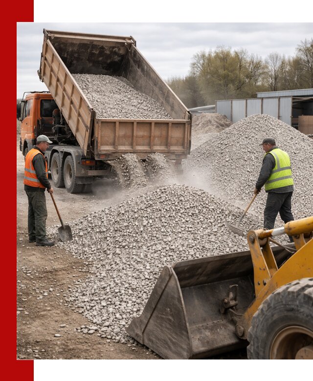 Доломитовый щебень фракции 5-20 с доставкой в Владимире