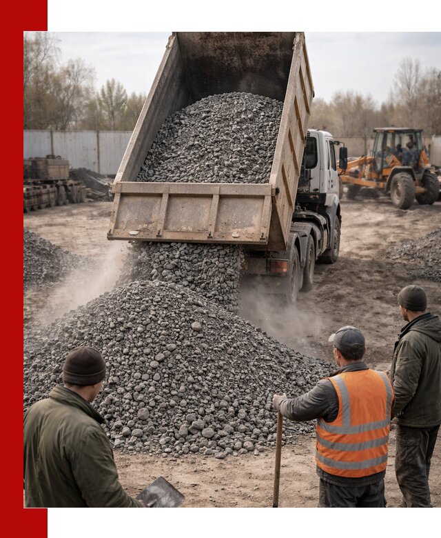 Доставка шлакового щебня в удобные сроки по выгодной цене в Владимире
