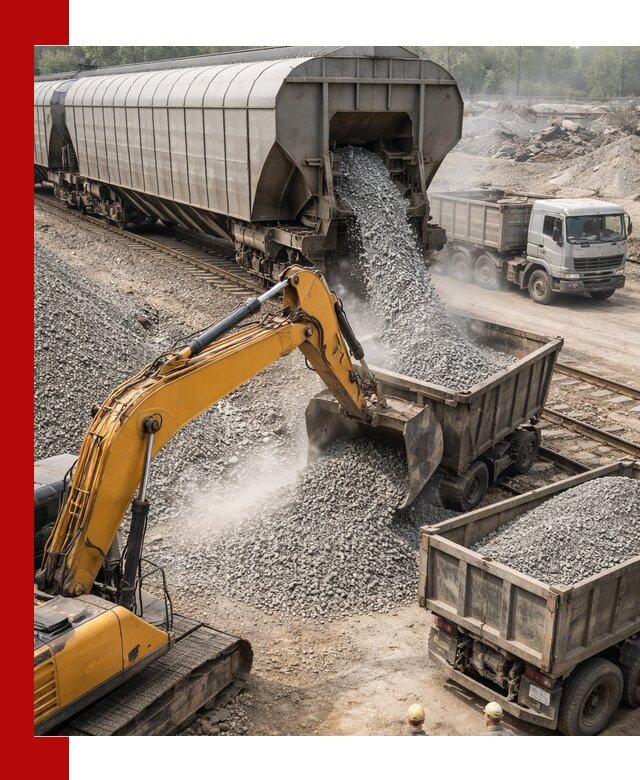 Доставка железнодорожного щебня в Владимире крупными партиями быстрого отгруза