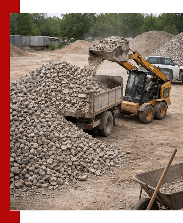 Доставка вторичного щебня в Владимире для строительных работ
