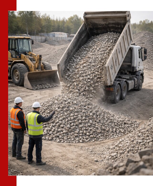 Вторичный щебень фракция 40–70 доставка в Владимире