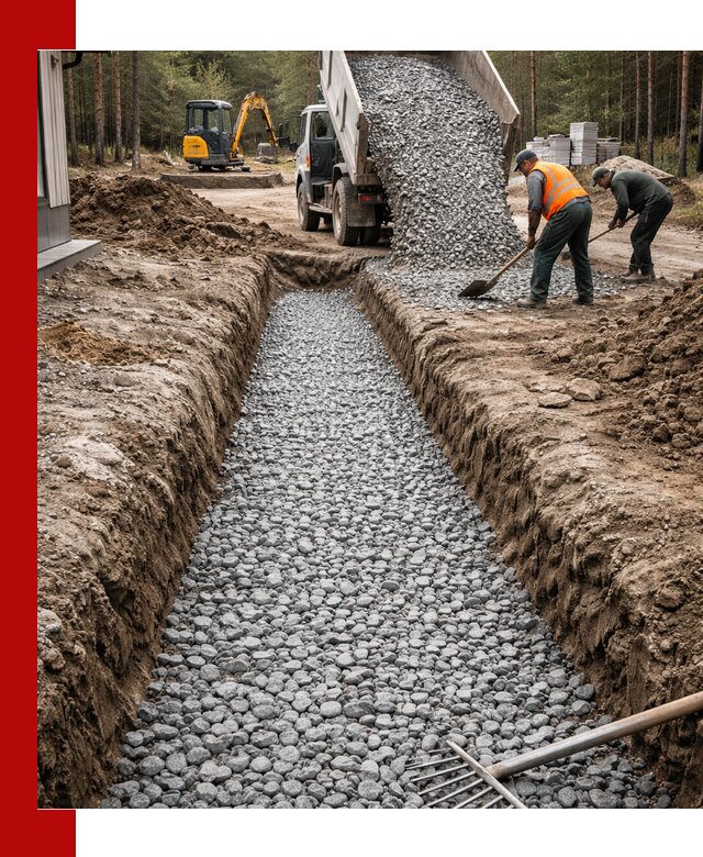 Щебень для дренажа с доставкой в Владимире высокого качества