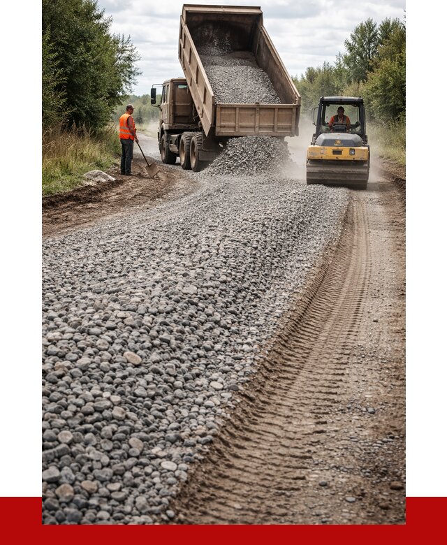 Щебень для отсыпки дороги в Владимире от 2801 р. ПРОНЕРУДВдм