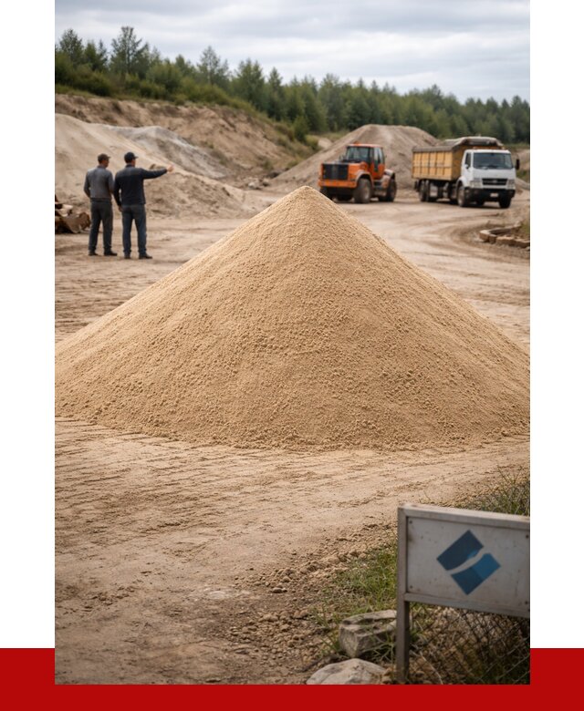 Карьерный песок навалом в Владимире от 1868 р. | ПРОНЕРУДВдм
