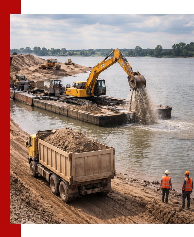 Намывной песок с доставкой в Владимире оптом и в розницу