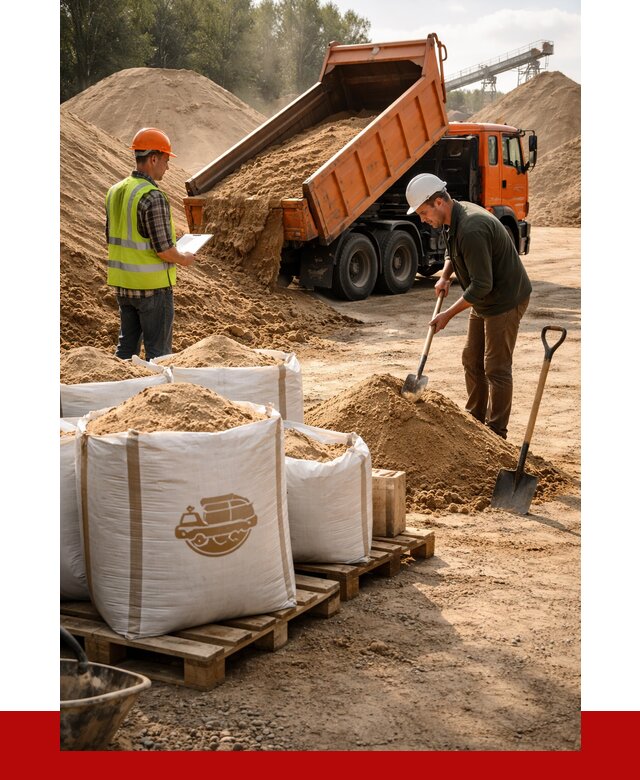 Строительный песок в Владимире от 2283 р. с доставкой, ПРОНЕРУДВдм