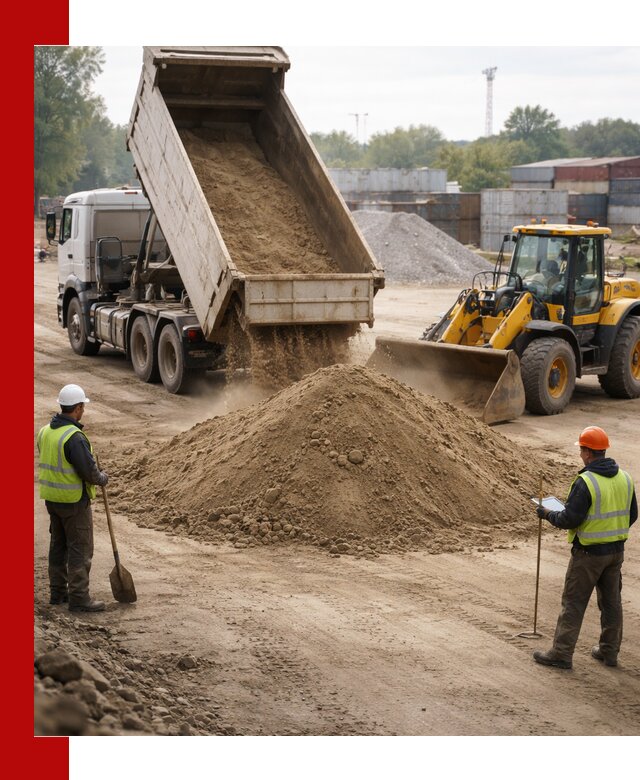 Доставка и продажа пескогрунта оптом и в розницу в Владимире