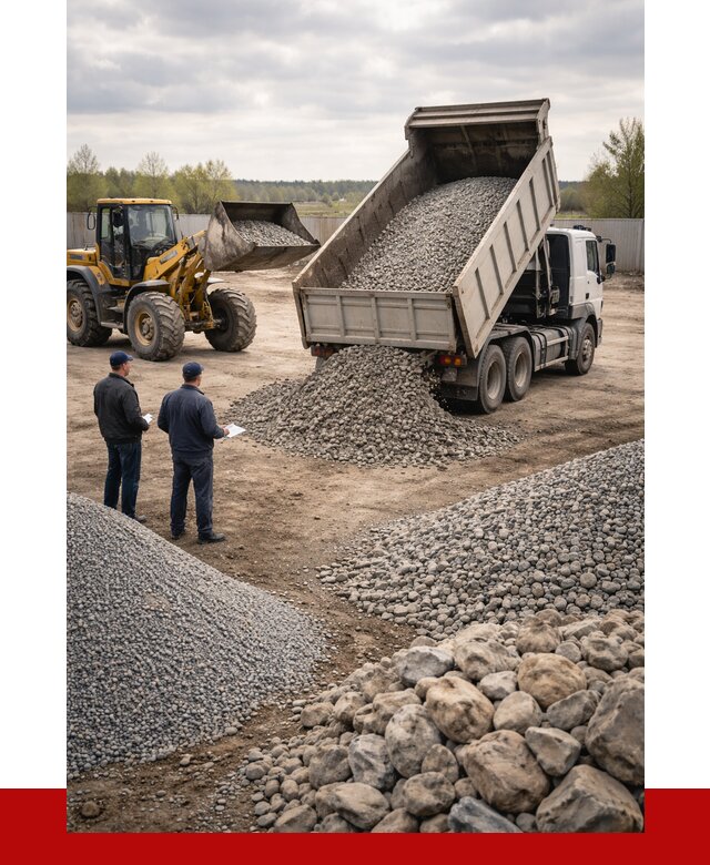 Гравий и камень с доставкой в Владимире от 4358 р. - ПРОНЕРУДВдм