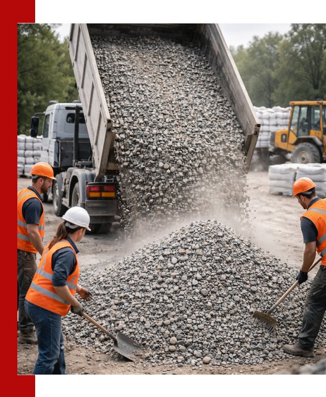 Доставка гравия и камня в Владимире оптом и в розницу