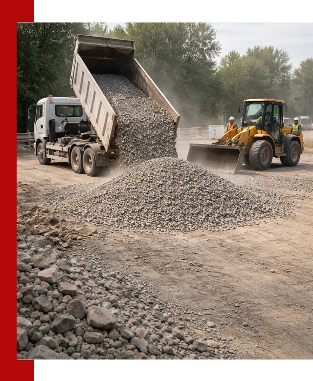 Гравий фракция 5–20 доставка в Владимире оптом и в розницу