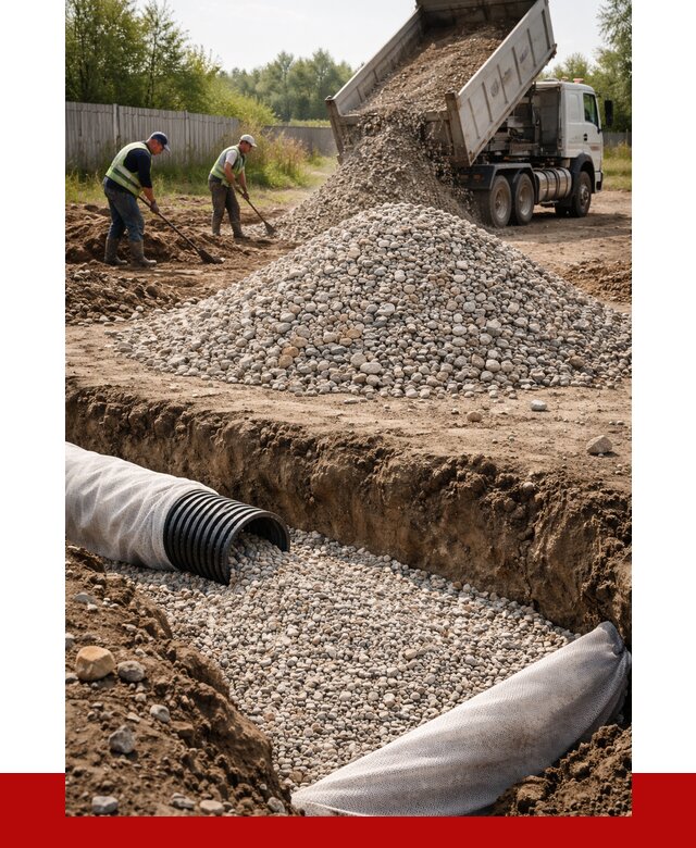 Гравий для дренажа в Владимире от 2283 р., доставка ПРОНЕРУДВдм