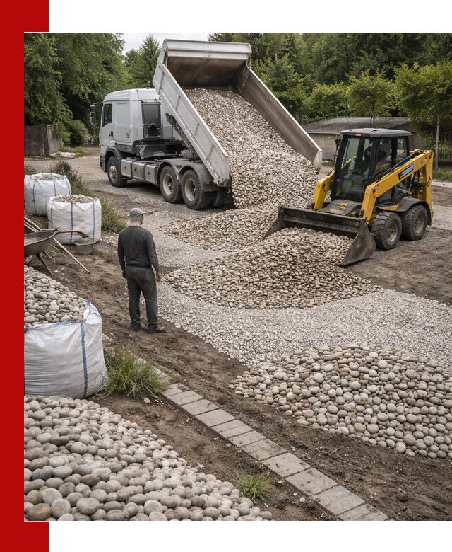 Доставка морской гальки оптом и в розницу в Владимире