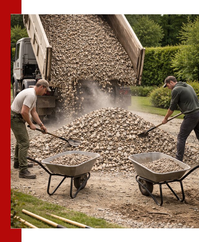 Доставка и продажа декоративной гальки в Владимире