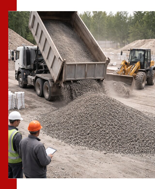 Доставка и продажа гранитного отсева 0-10 в Владимире