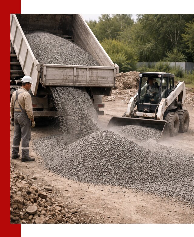 Доставка гравийного отсева 0-5 в Владимире оптом и в розницу