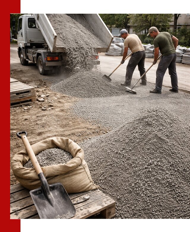 Отсев для тротуарной плитки в Владимире — доставка и укладка