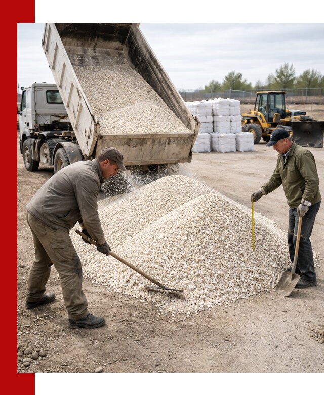 Мраморная крошка с доставкой и разгрузкой в Владимире