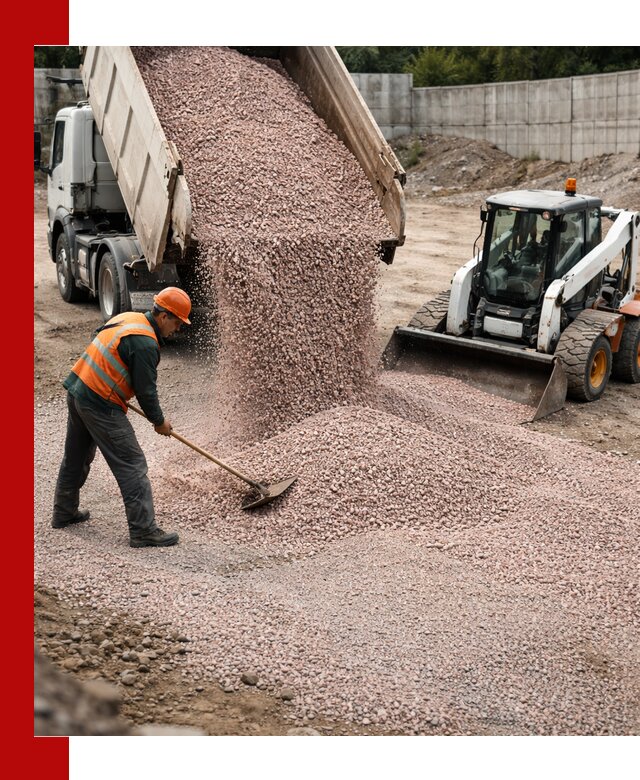Крошка розовый гранит с доставкой в Владимире от производителя