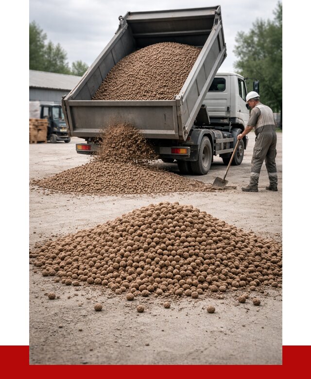 Керамзит с доставкой в Владимире от 4358 р. за м3 | ПРОНЕРУДВдм