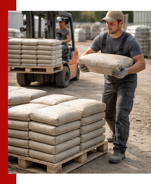 Доставка цемента в мешках оптом и в розницу в Владимире