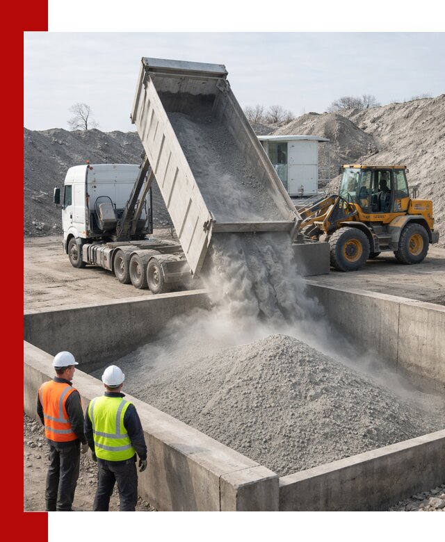 Доставка цемента навалом в Владимире крупными партиями