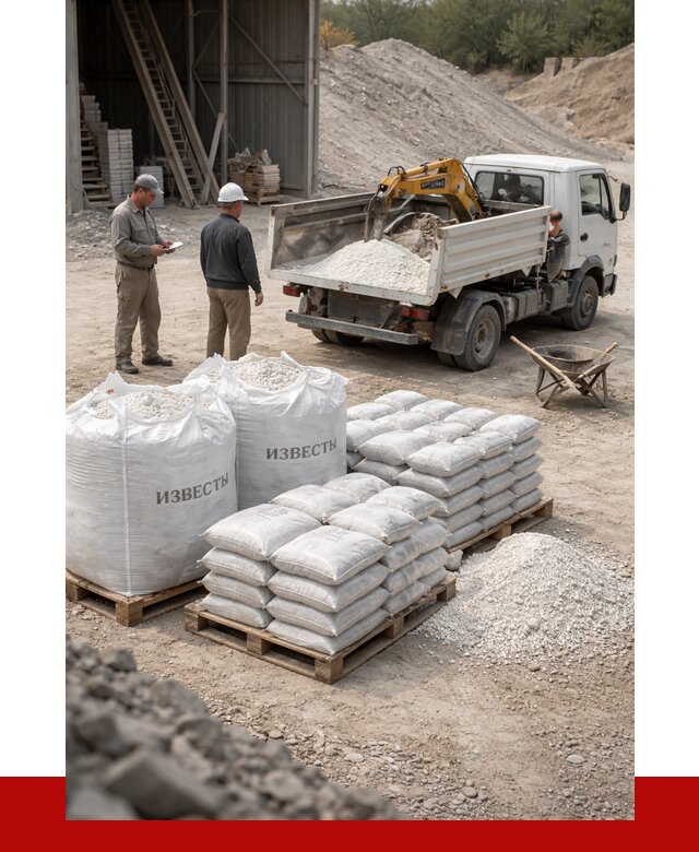Известь строительная в Владимире с доставкой от 4358 р. | ПРОНЕРУДВдм