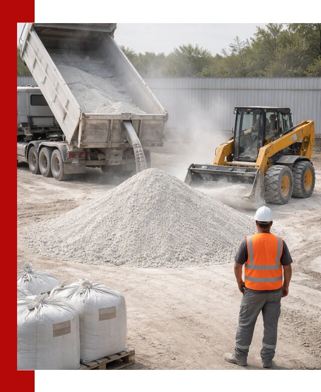 Доставка и продажа известняковой муки в Владимире