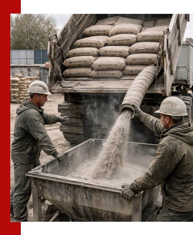 Доставка цемента М400 в Владимире оптом и в розницу