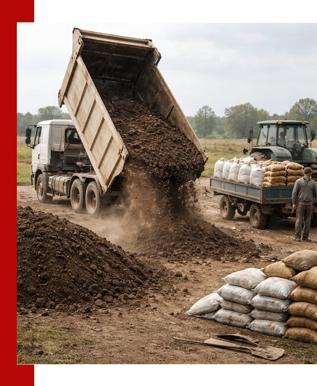 Доставка грунта и удобрений оптом в Владимире для сельхоз и строительства