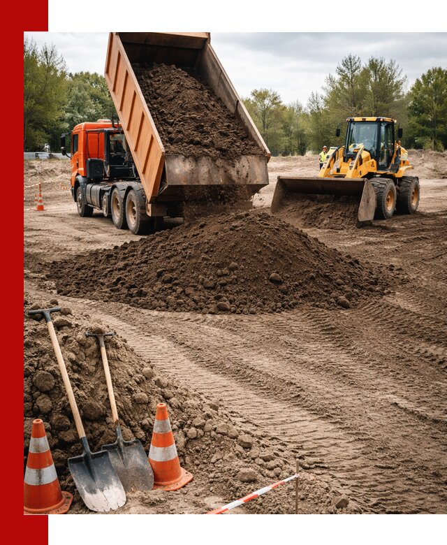 Поставка и доставка планировочного грунта в Владимире