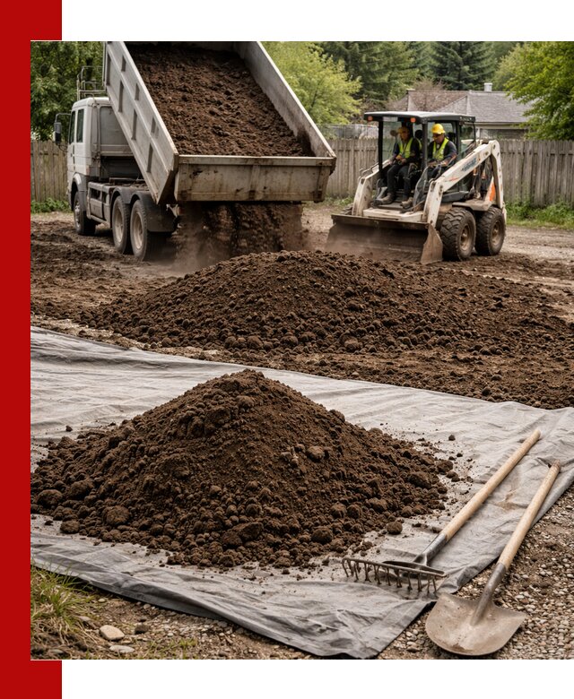 Грунт для отсыпки участка с доставкой в Владимире