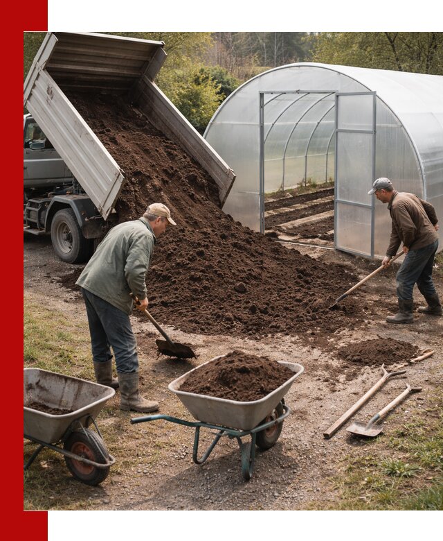 Грунт для теплицы с доставкой в Владимире — плодородный субстрат под растения