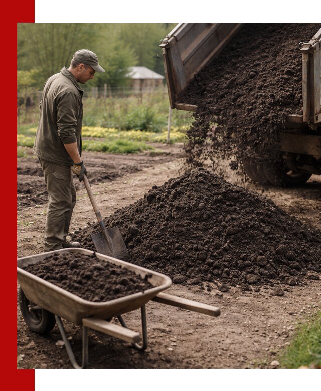 Доставка качественной земли для огорода в Владимире