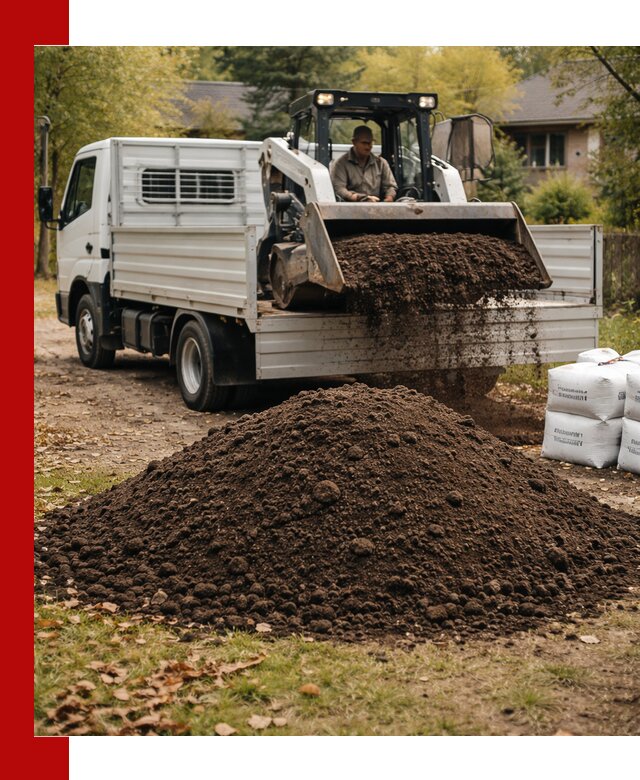 Доставка садовой земли в больших объёмах в Владимире