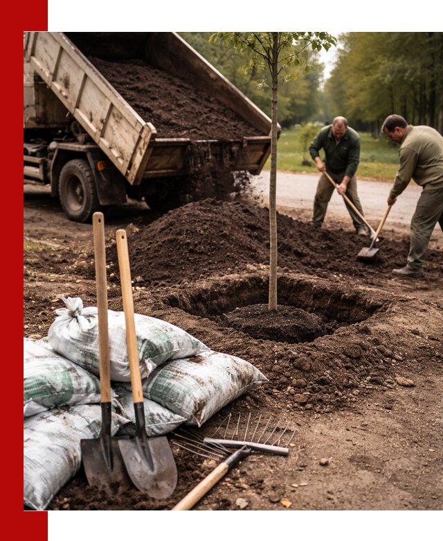 Грунт для посадки деревьев в Владимире — доставка и подготовка почвы