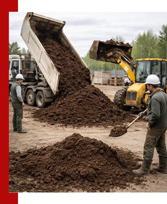 Доставка торфа оптом и в мешках в Владимире