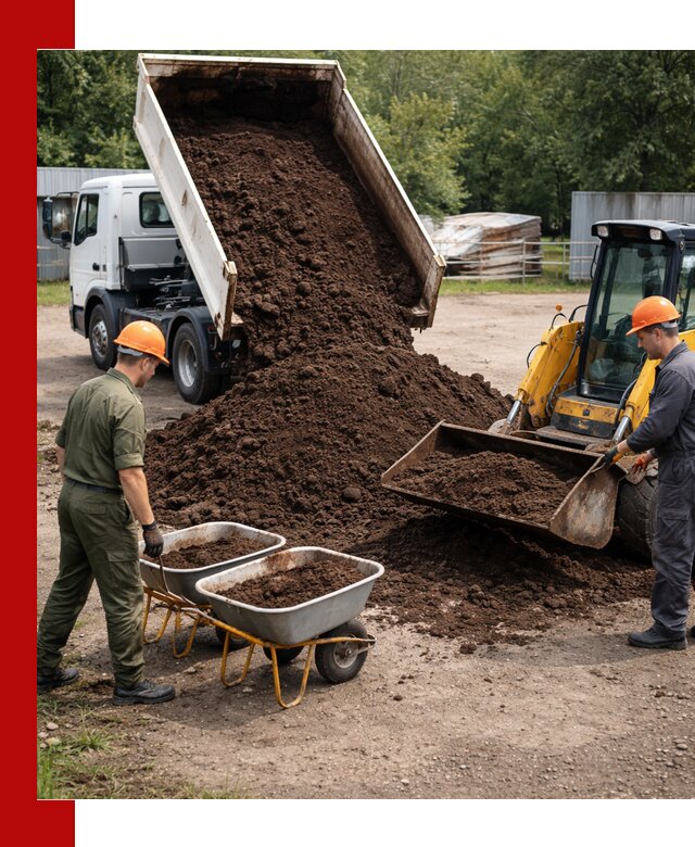 Доставка торфо-земляной смеси в Владимире для огорода и ландшафта