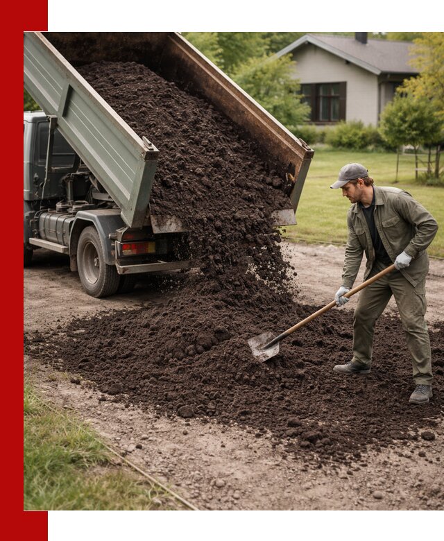 Чернозем для газона с доставкой в Владимире быстро и качественно
