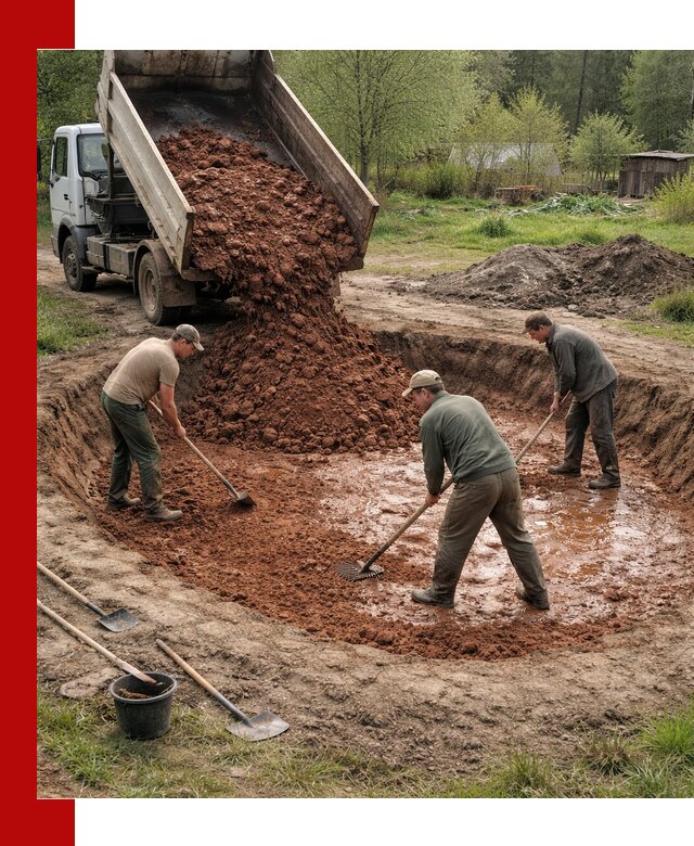 Купить качественную глину для пруда в Владимире