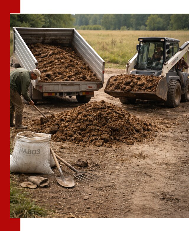 Доставка конского навоза в Владимире с разгрузкой и доставкой на объект